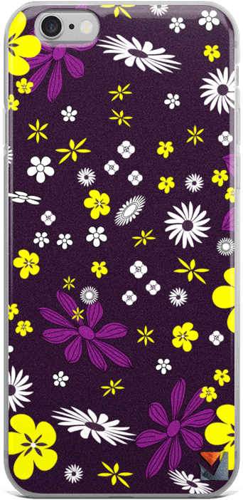 Purple Iphone Background - Pattern Floral Designs Clipart (1000x1000), Png Download