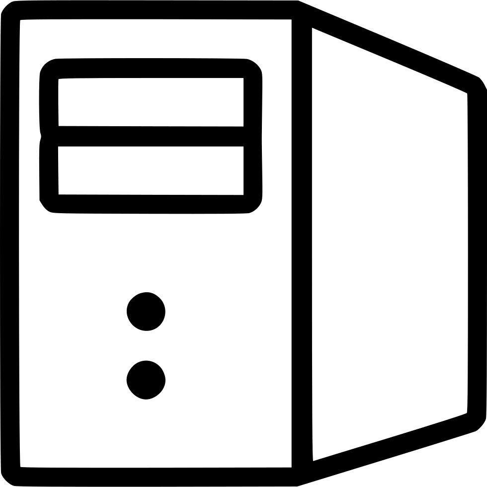 Png File - Server Black And White Clipart (980x980), Png Download