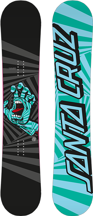 Santa Cruz 2009 Snowboard Clipart (768x768), Png Download