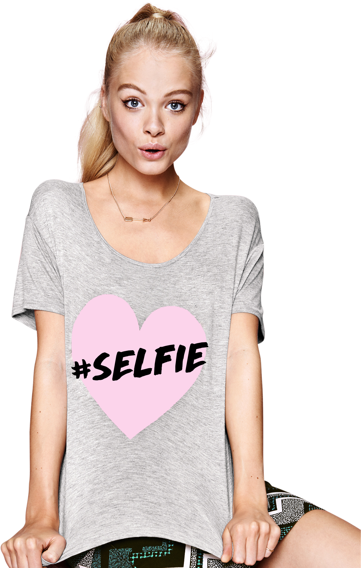 Selfie T Shirt - Divided By H&m Christmas Clipart (1334x1983), Png Download