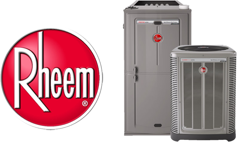 Heating & Air Conditioning Products - Rheem Ac Png Clipart (782x469), Png Download