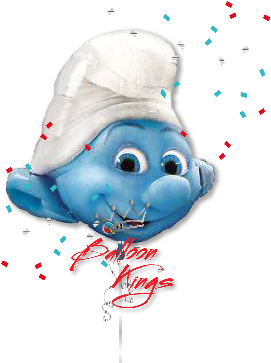 Smurf Large Shape - Basketball Balloons Png Clipart (1280x1280), Png Download