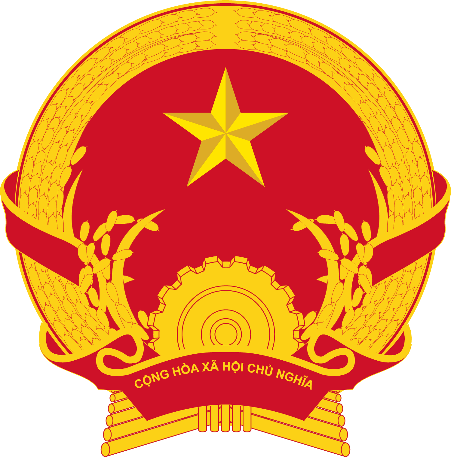 Vietnam Coat Of Arms Clipart (1200x1216), Png Download