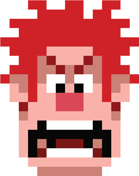 Wreck It Ralph - Pixel Wreck It Ralph 8 Bit Clipart (1200x1200), Png Download