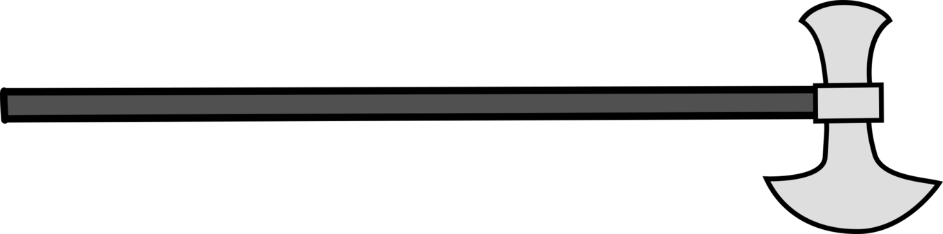 Download Similars - Simple Battle Axe Clipart (1367x340), Png Download