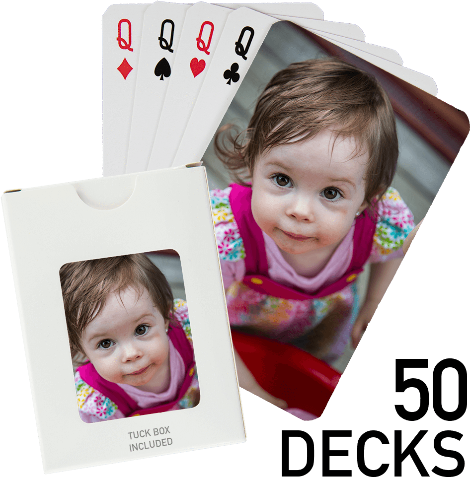 Poker Size Custom Printed Playing Cards - Juegos De Cartas Personalizados Clipart (1000x997), Png Download