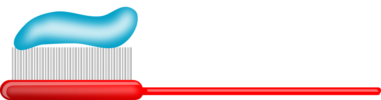 Clipart Toothbrush - Png Download (1285x340), Png Download