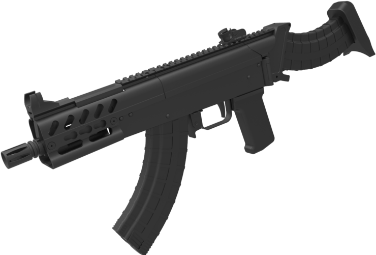 Draco Cmd Chaos - Ak Pistol Brace Clipart (1023x500), Png Download