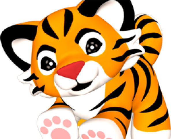 Baby Tiger Clipart Free - Png Download (640x480), Png Download