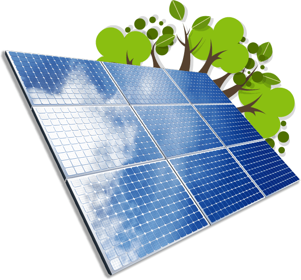 Service Solar Panel - Transparent Solar Panels Png Clipart (595x552), Png Download