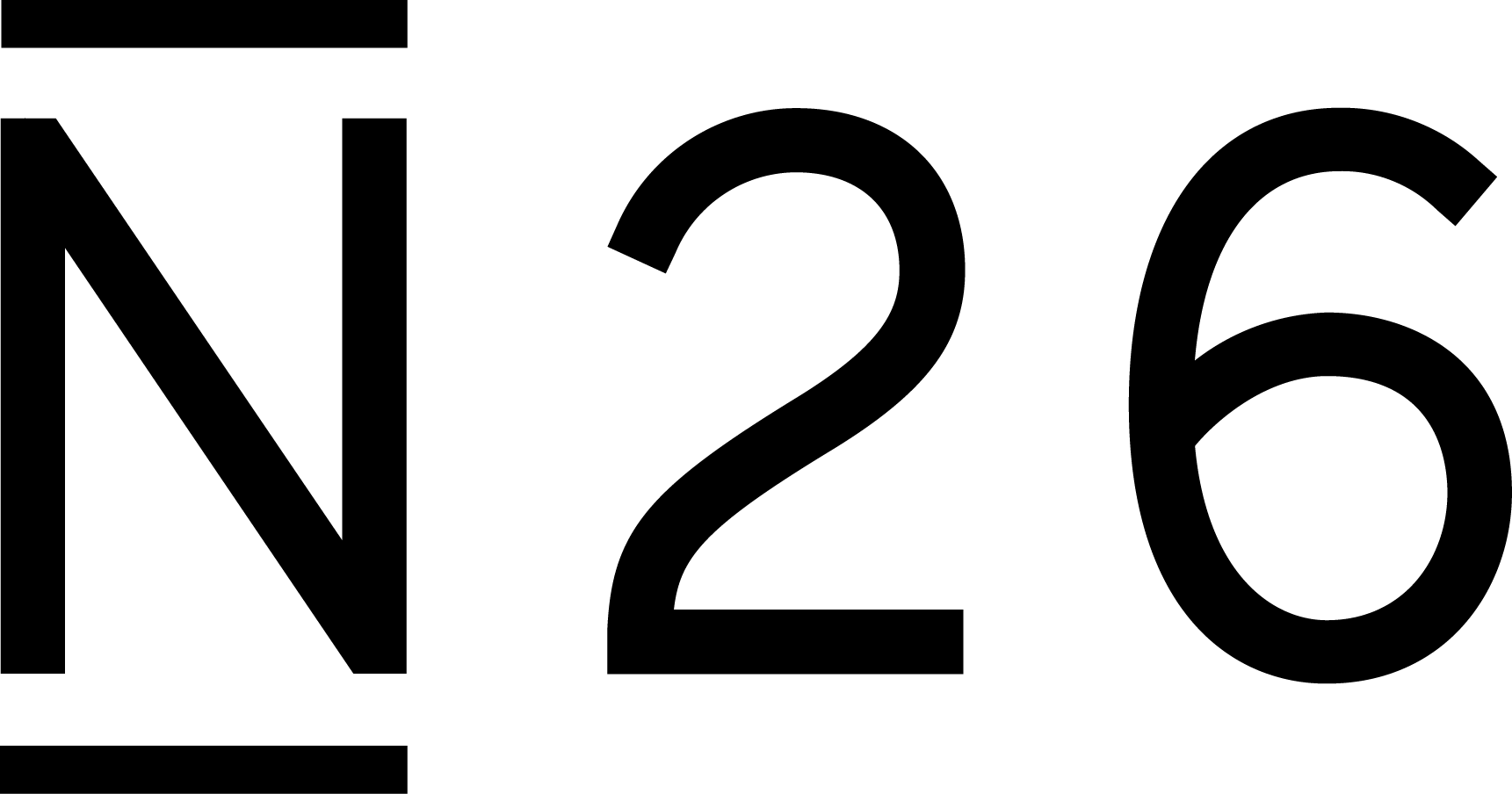 N26 Branding Logo Web - N26 Logo Png Clipart (1721x904), Png Download