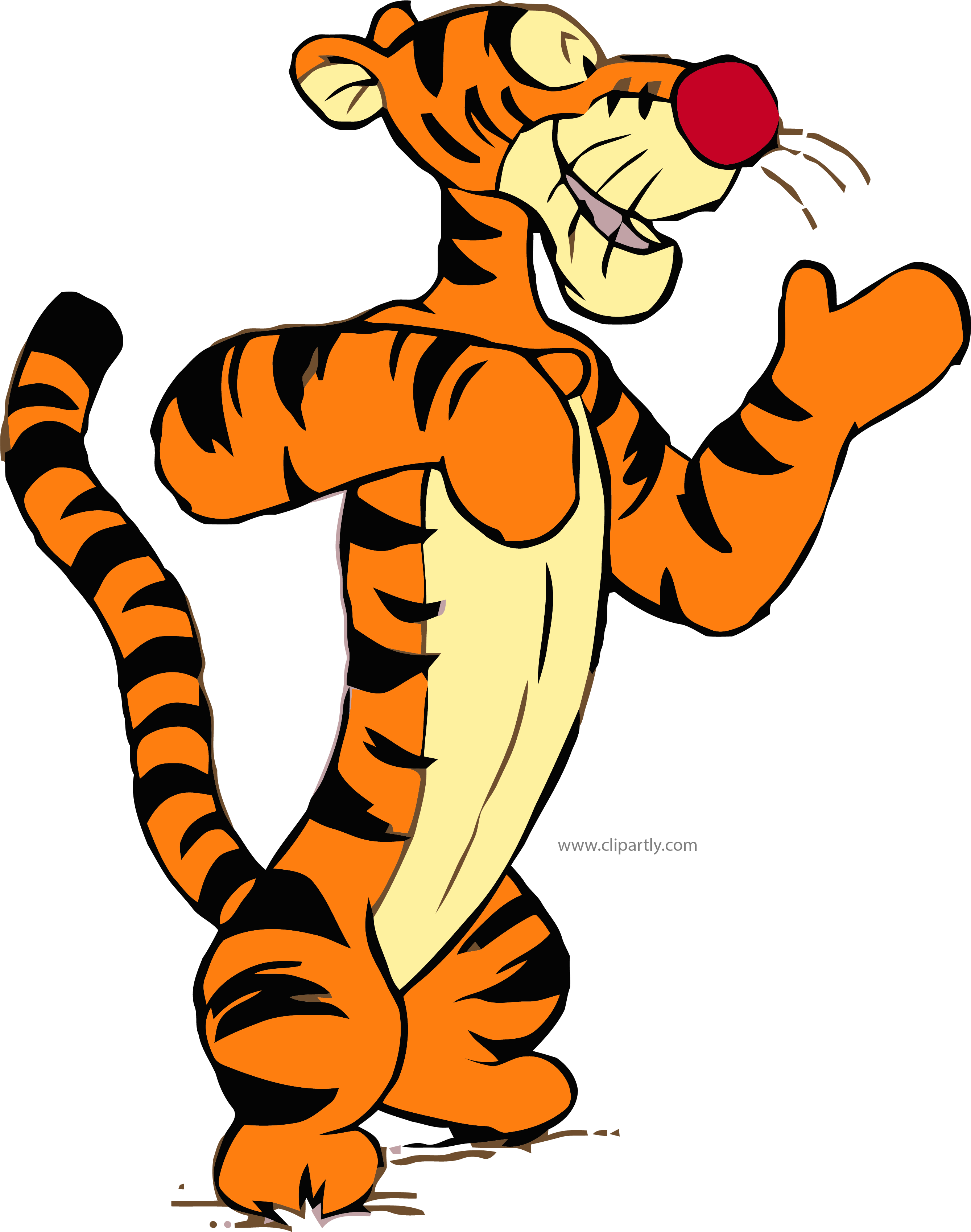 Tigger Tigger Hi Clipart Png Image Download Transparent Png (2678x3397), Png Download