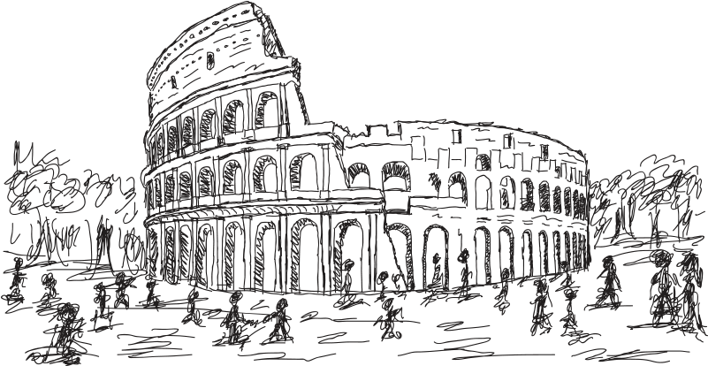 Image Download Colosseum Stock Illustration Photography - Vẽ Đấu Trường La Mã Clipart (800x800), Png Download