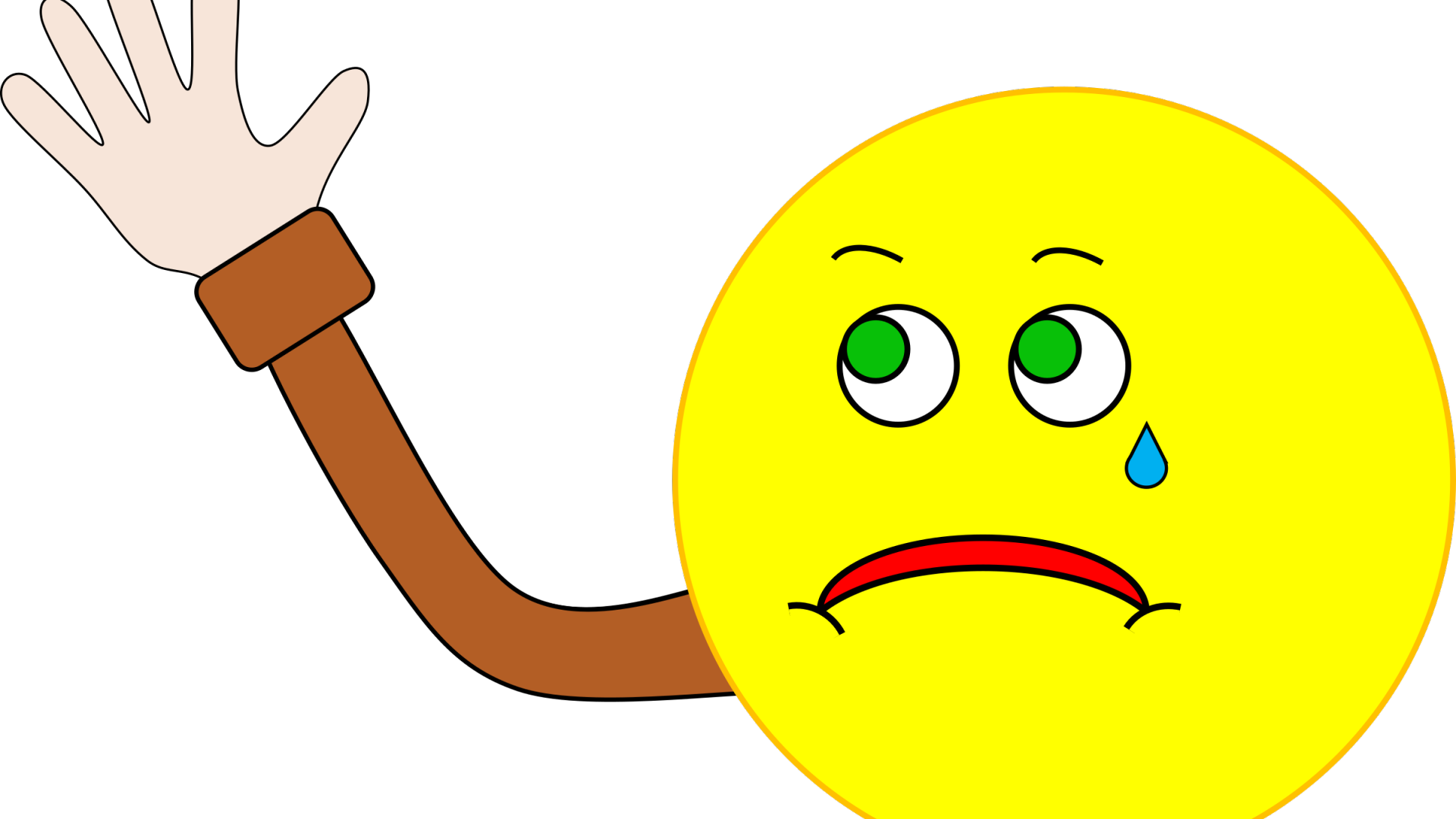 Animated Smiley Faces Waving Goodbye - Smiley Clipart (1920x1080), Png Download