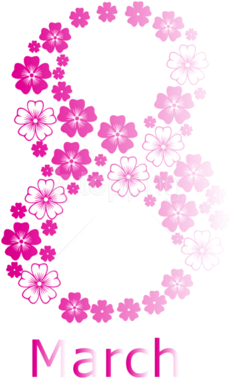 Free Png Download Pink 8 March Womens Day Png Images - Transparent Women's Day Png Clipart (480x792), Png Download