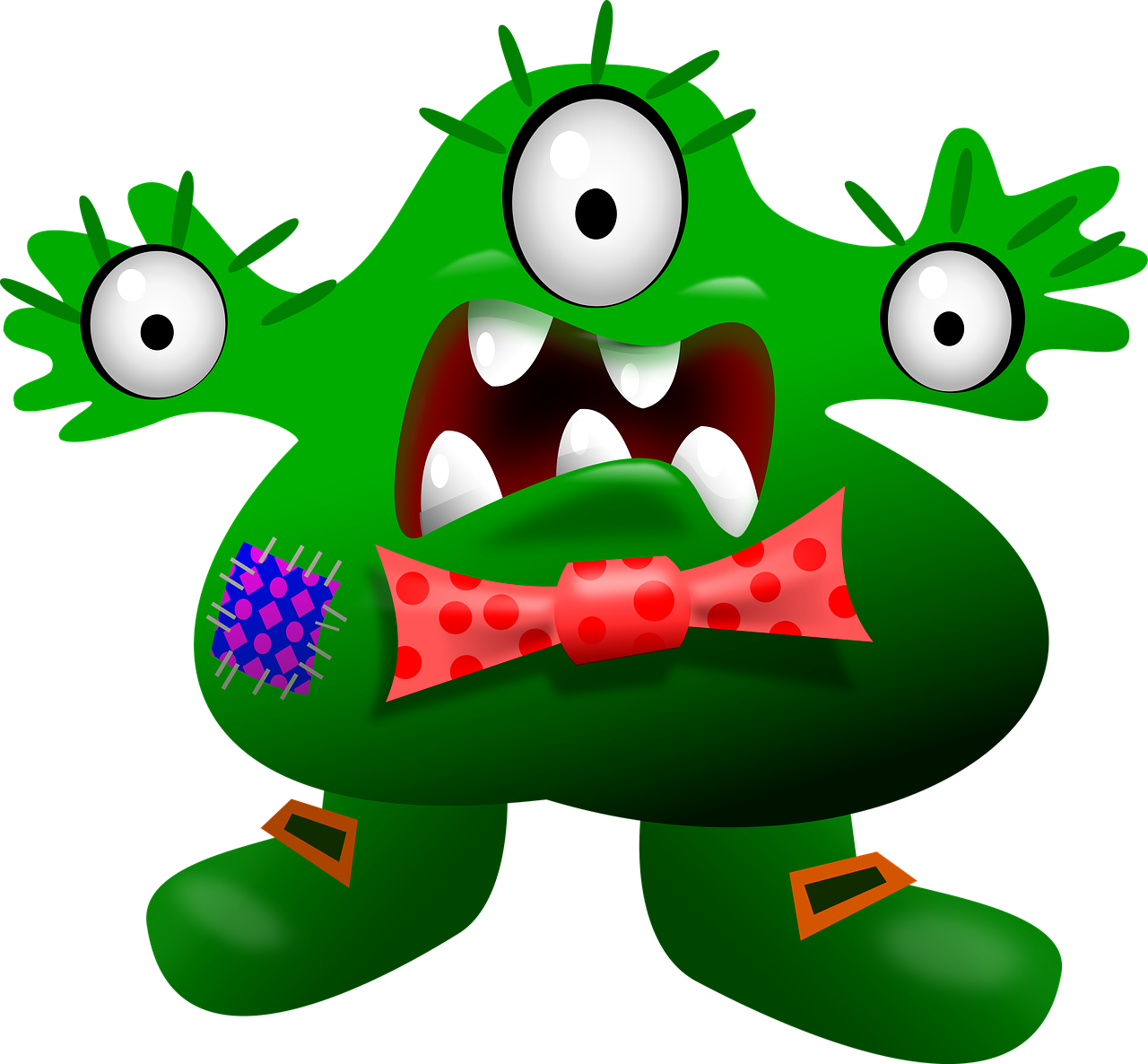 Monster Cartoon Halloween Alien Png Image - Mostro Cartone Clipart (1280x1186), Png Download