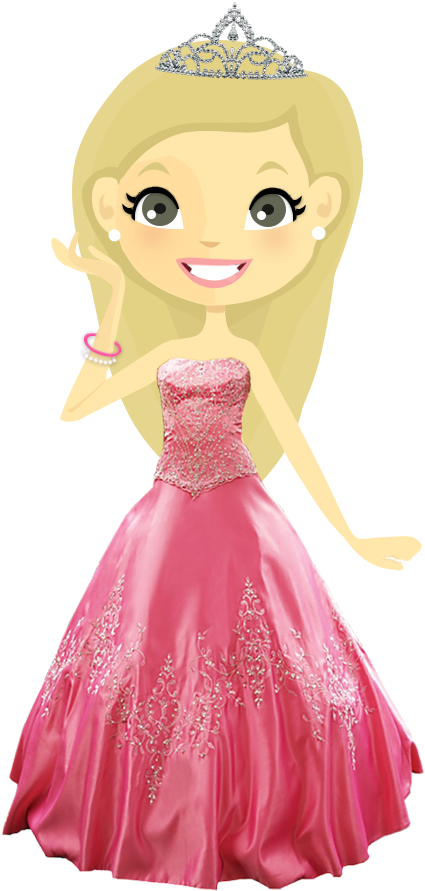 Download Doll Png Photo - Cartoon Barbie Doll Png Clipart (523x896), Png Download