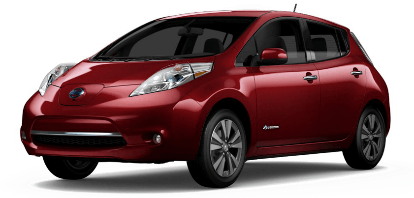 2017 Leaf - Nissan Leaf 2015 Black Clipart (840x474), Png Download