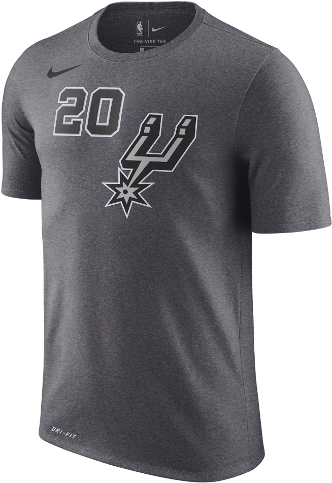 Manu Ginobili San Antonio Spurs Nike Dry Men's Nba - 870774 496 Clipart (654x951), Png Download