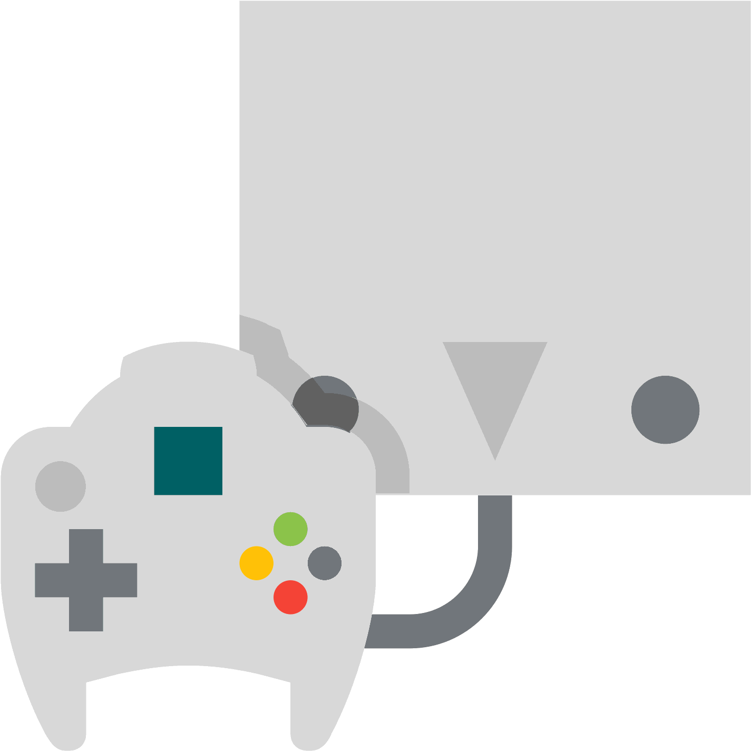 Dreamcast Icon Free Download - Game Controller Clipart (1600x1600), Png Download