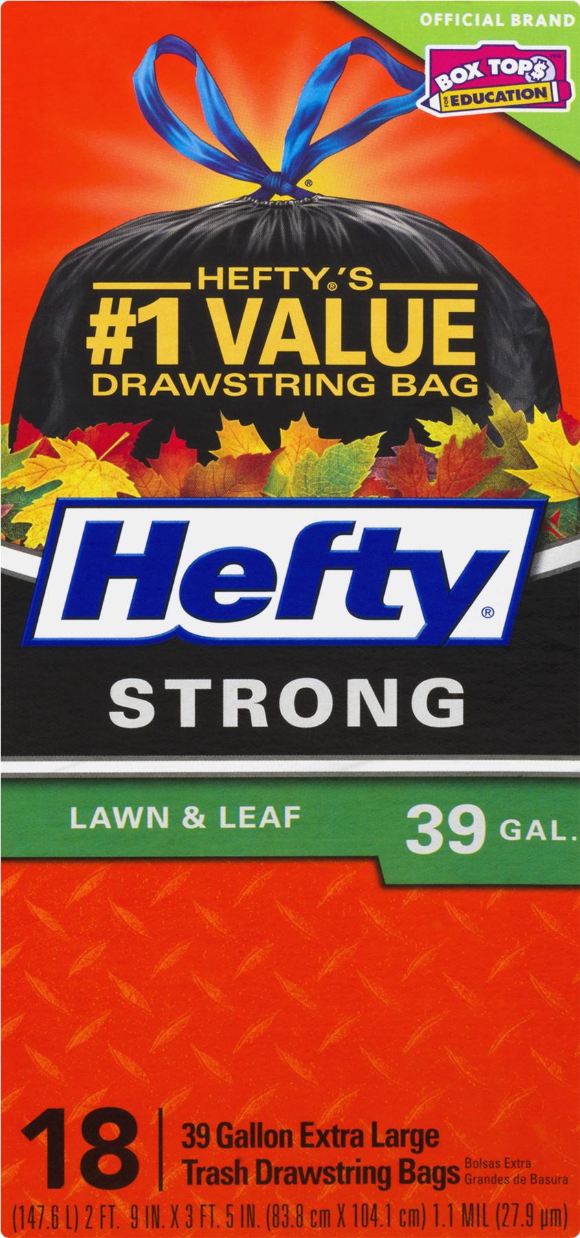 Hefty Heavy Duty Contractor Trash Bags, 55 Gallon, - Hefty Trash Bags Clipart (1800x1800), Png Download