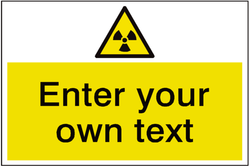 Radioactive Material Custom Safety Sticker - Danger Man At Work Clipart (600x600), Png Download