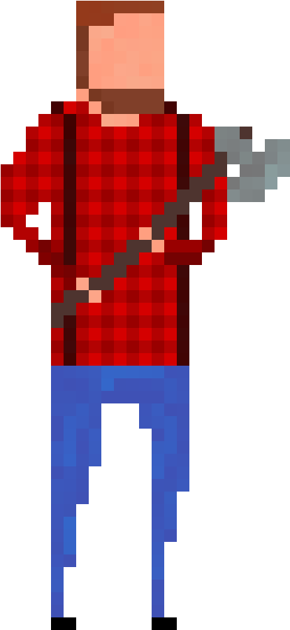 Lumberjack Different Stance - Fictional Character Clipart (864x1152), Png Download