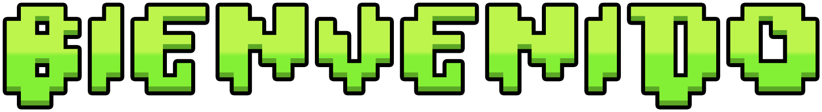 Bienvenido Png - Geometry Dash Font Png Clipart (1800x373), Png Download