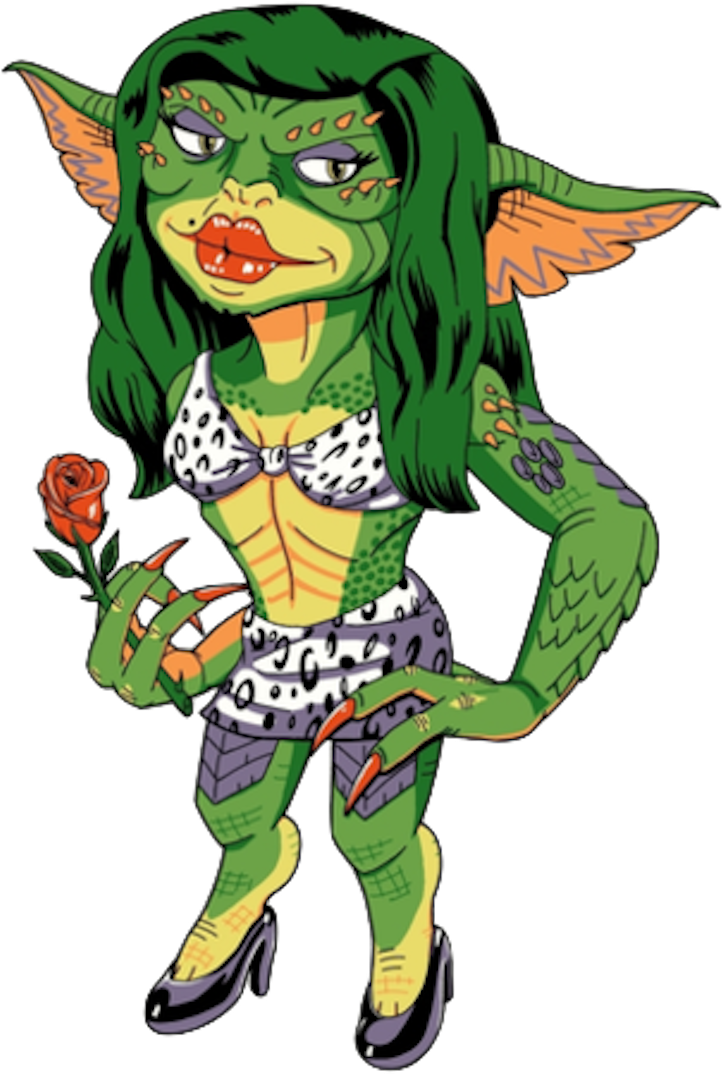 Female Gremlin , Png Download - Female Gremlin Clipart (722x1074), Png Download