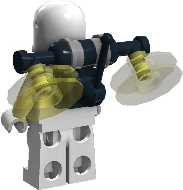 Jetpack Ldd , Png Download - Lego Universe Jetpack Clipart (625x650), Png Download
