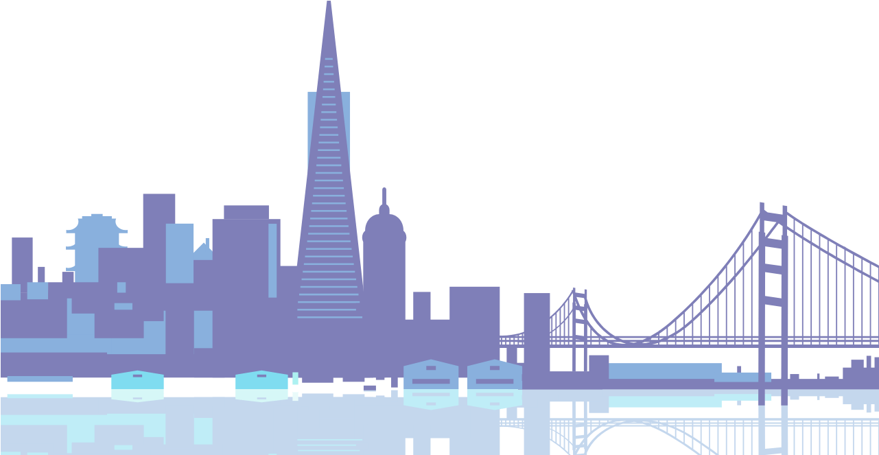 San Francisco Skyline Png - Skyline Clipart (1280x800), Png Download
