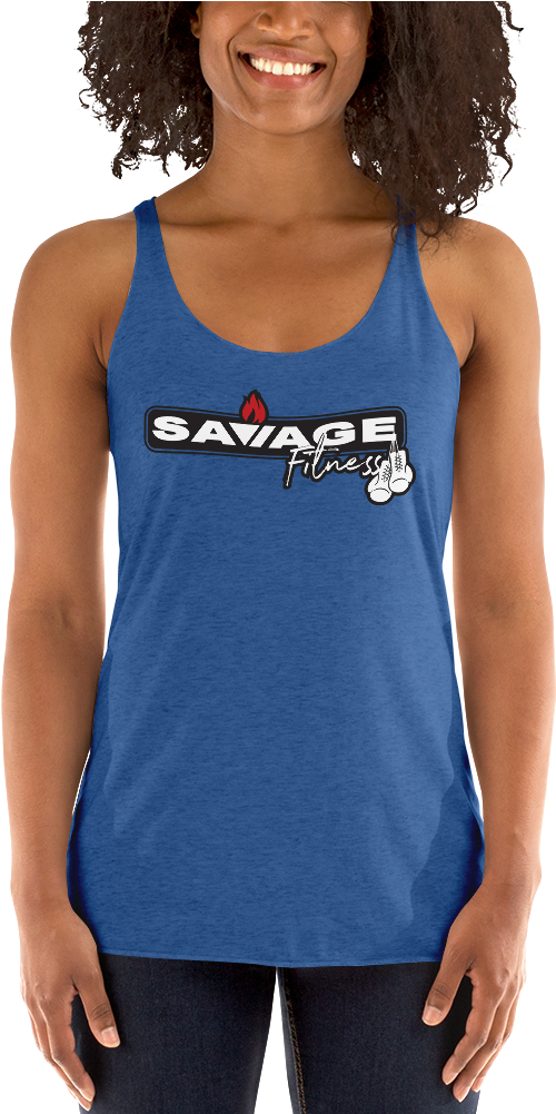 Download Savage Fit Box Horz Logo Mockup Front Womens Vintage ...