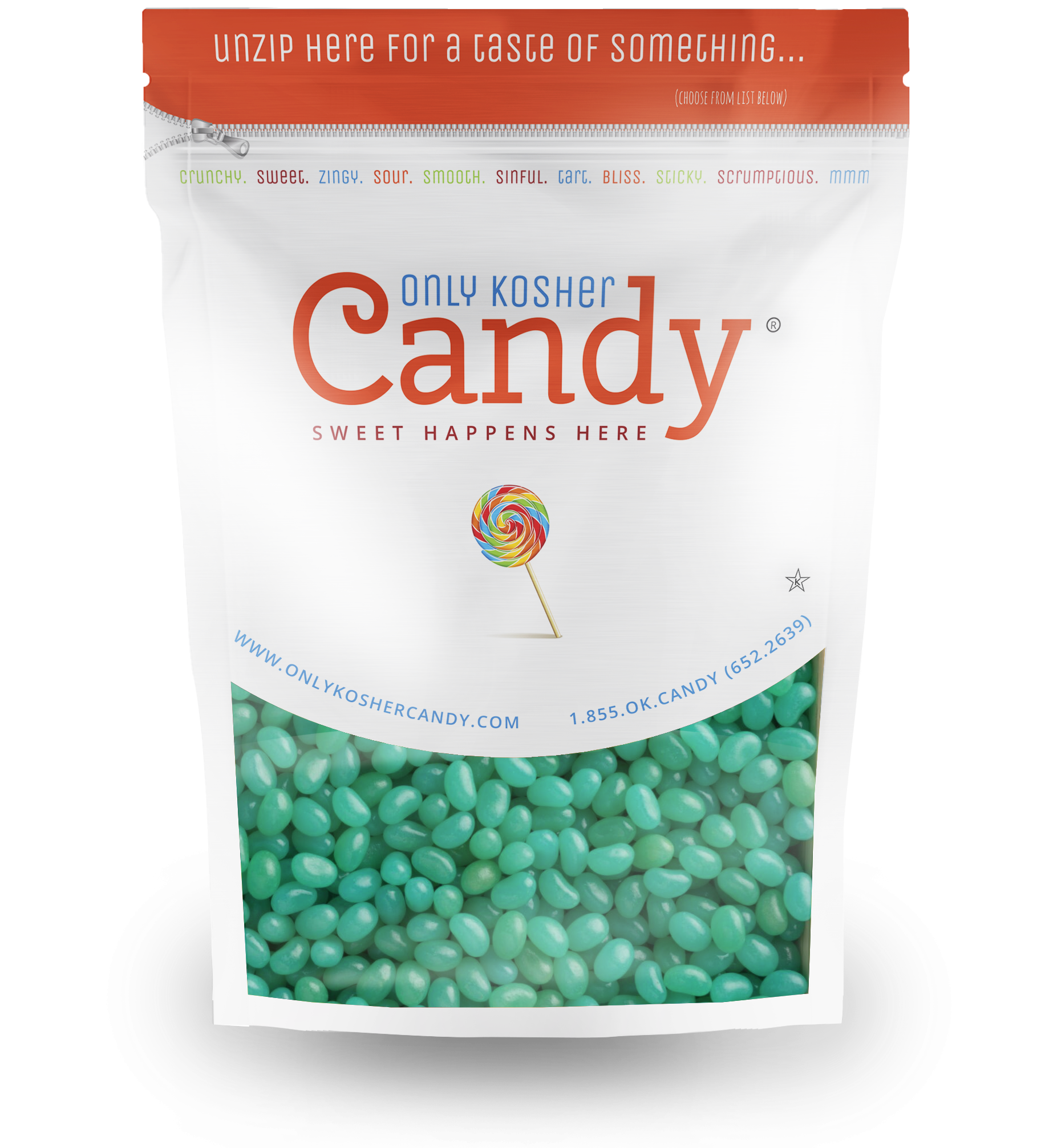 Verry Blue Jelly Beans - Kosher Gummy Bears Clipart (1824x2166), Png Download