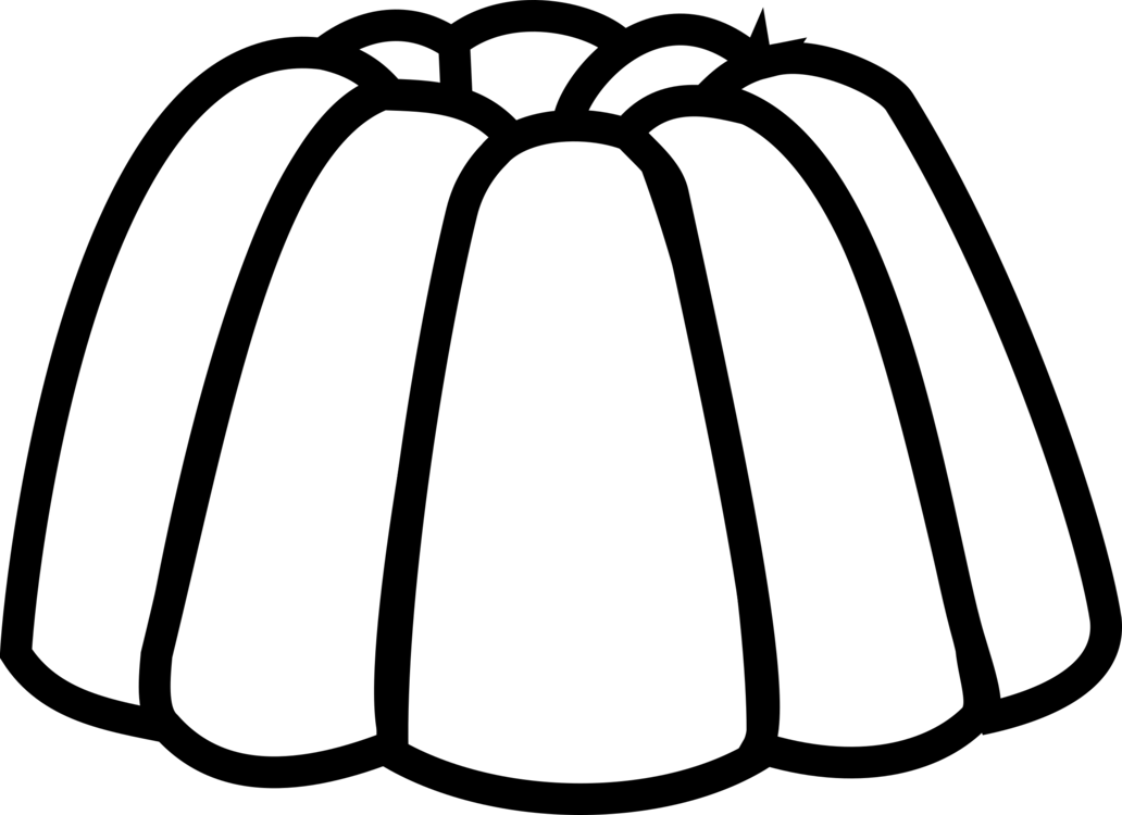 1032 X 750 19 0 - Jelly Clipart Black And White - Png Download (1032x750), Png Download