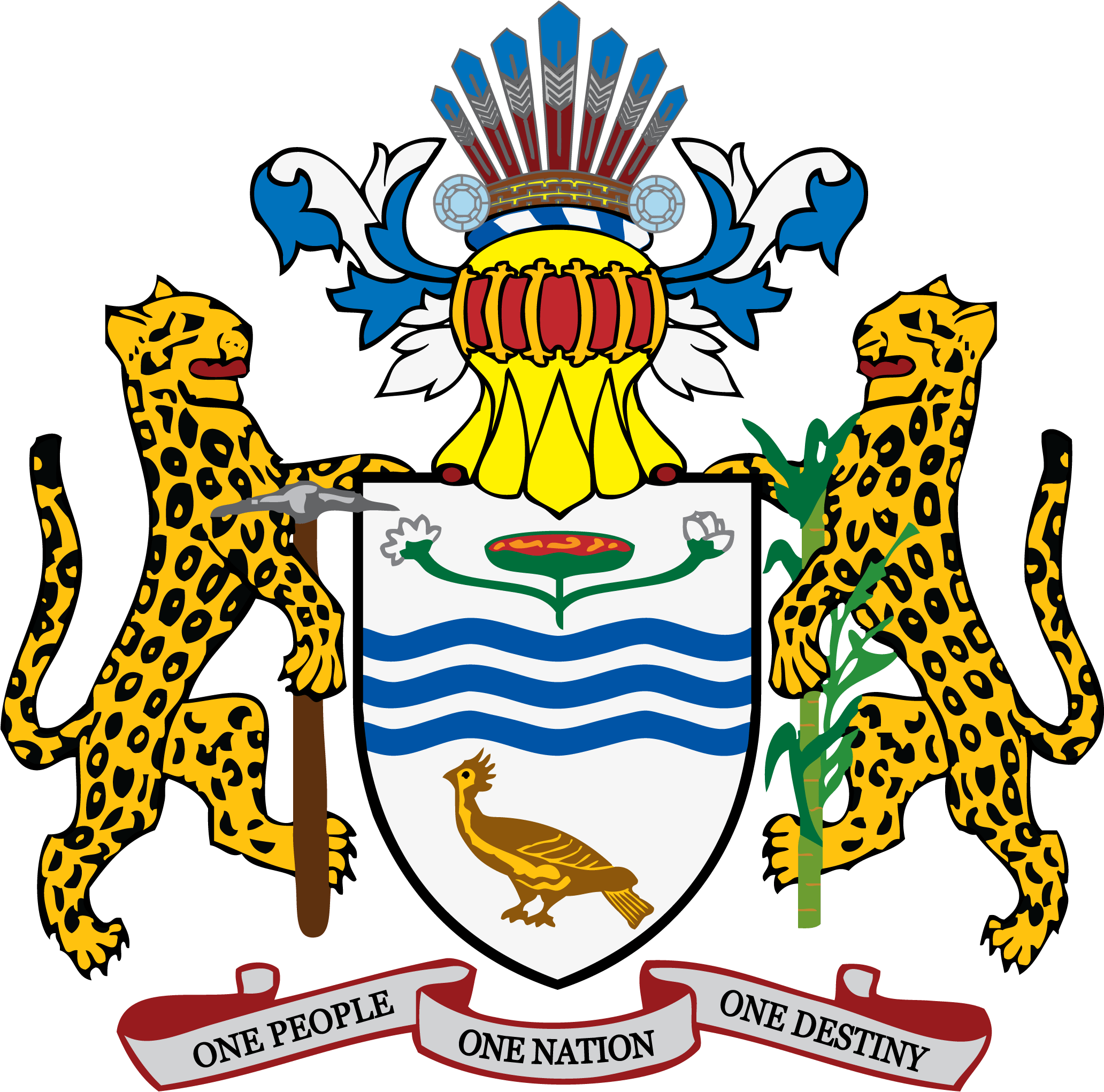 Guyana Coat Of Arms Png Clipart (2063x2117), Png Download
