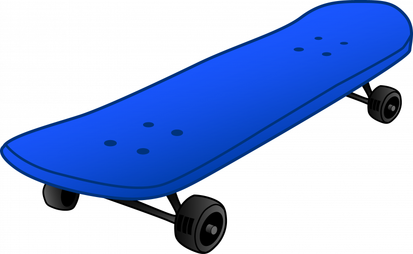 Skateboard Clipart - Png Download (817x504), Png Download