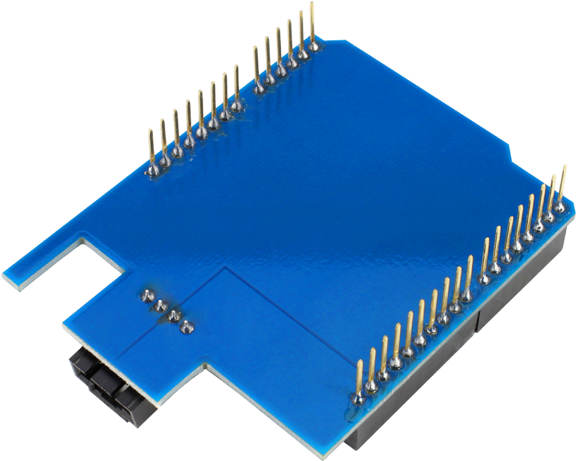 Arduino Uno I2c Shield Bottom View - Composite Material Clipart (1000x667), Png Download