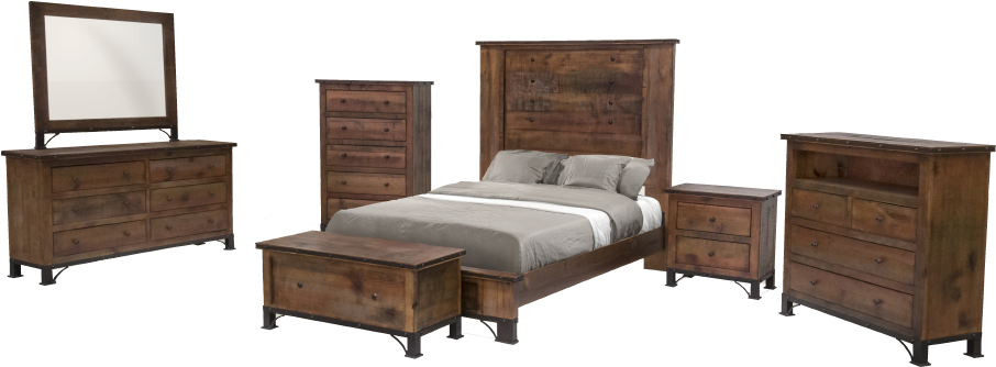 Vila Mexican Handcrafted Furniture Venezia Bedroom - Bed Frame Clipart (1000x1000), Png Download