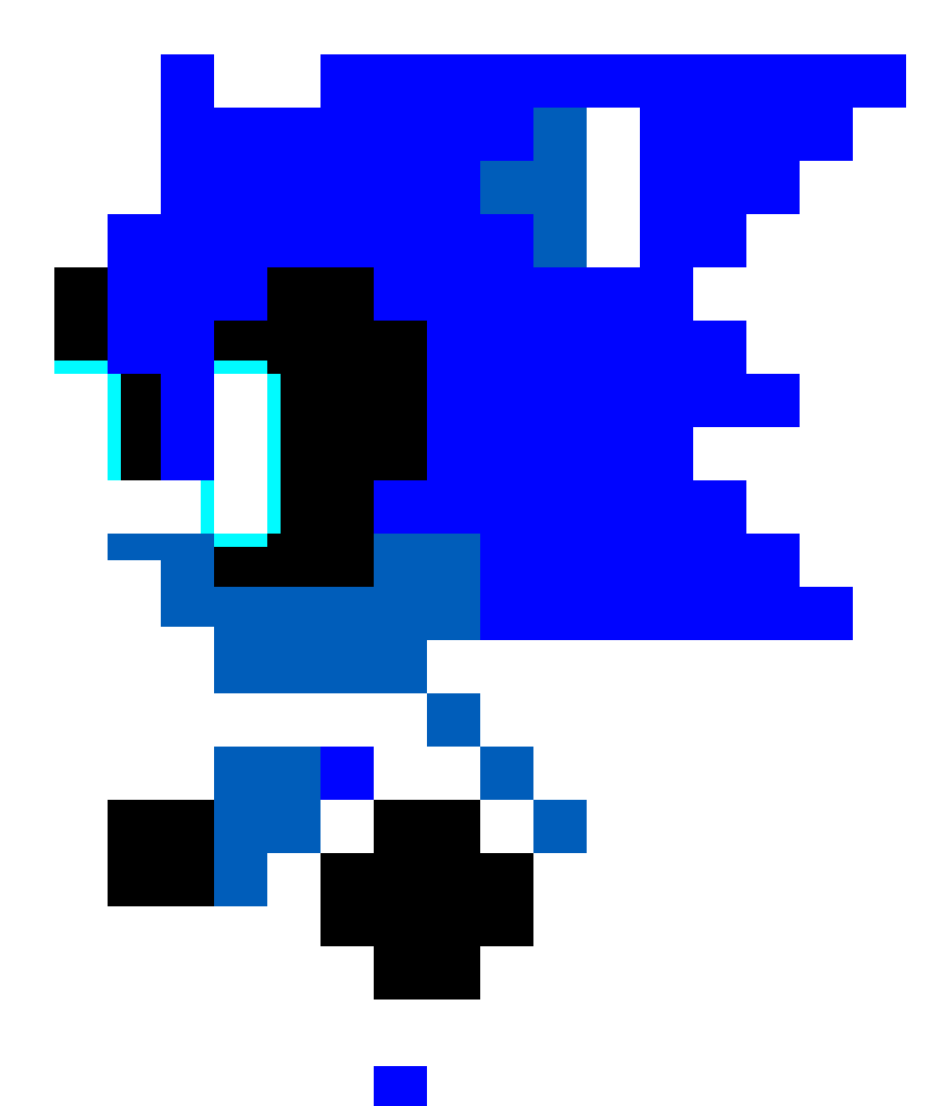 Negative Super Sonic - Commodore Logo Pixel Art Clipart (1200x1200), Png Download