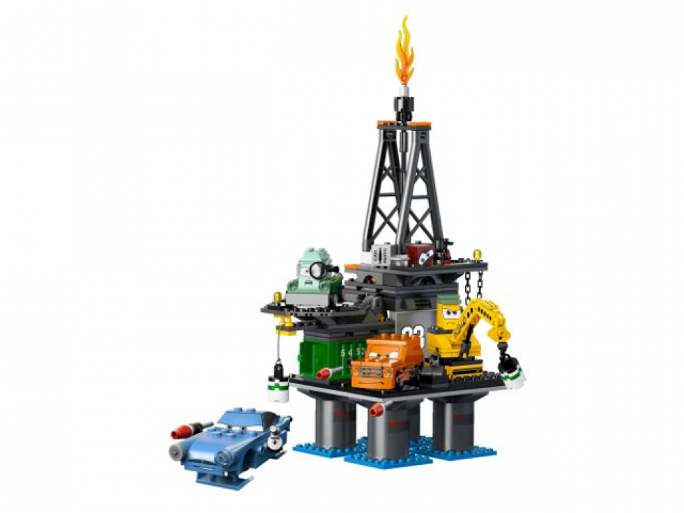 Cars 2 Oil Rig Lego Clipart (980x980), Png Download