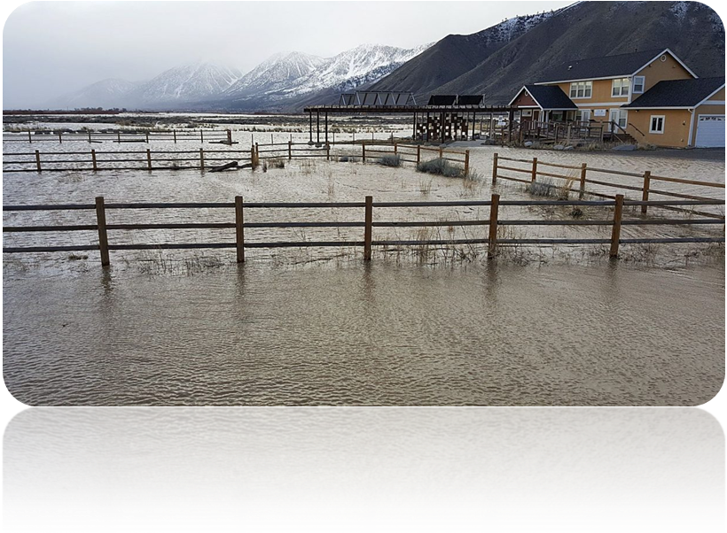 Carson Valley Flooding 2017 , Png Download - Pier Clipart (820x602), Png Download