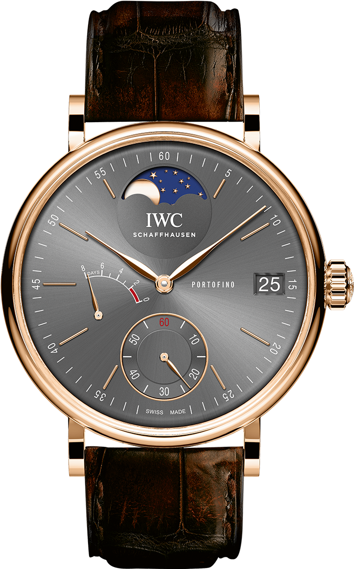 Portofino Hand-wound Moon Phase - Rolex Watches For Men Automatic Clipart (708x1136), Png Download