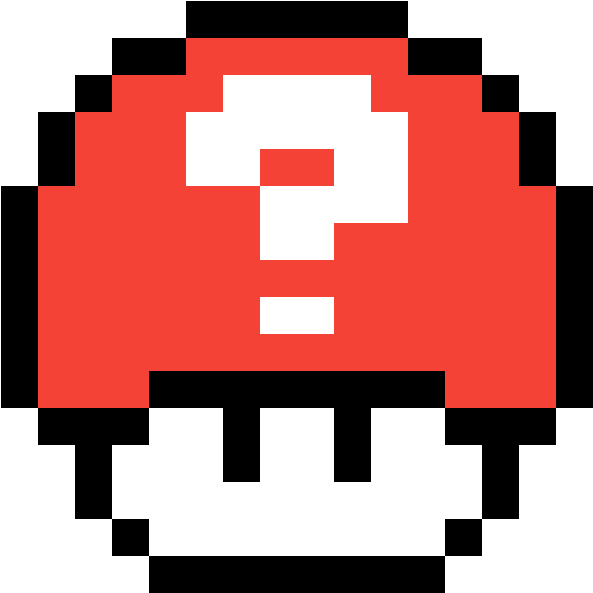 Mystery Mushroom - Pixel Art Mushroom Clipart (1184x1184), Png Download