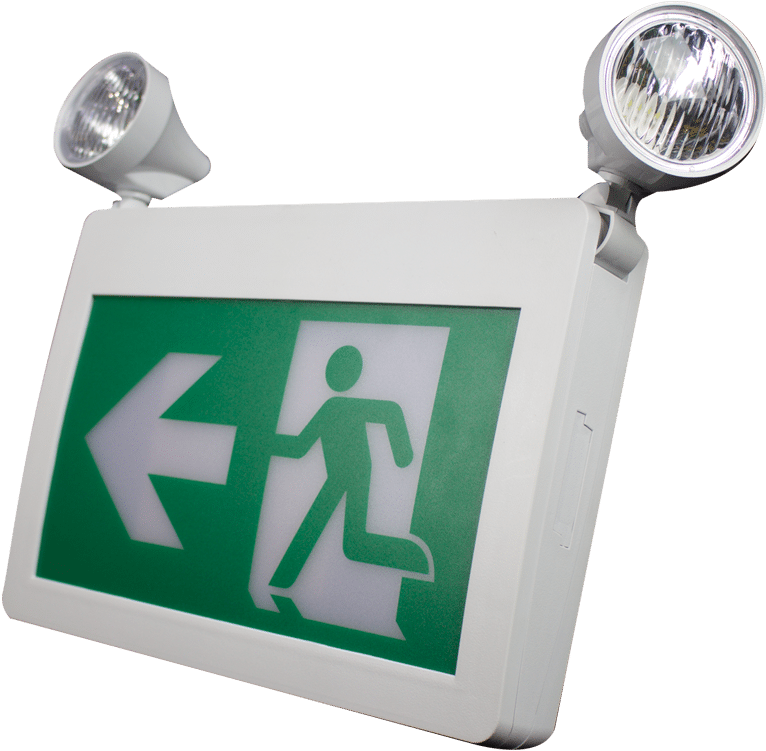 Premise Led Self Powered Combination Running Man Exit - Traffic Sign Clipart (1200x1200), Png Download