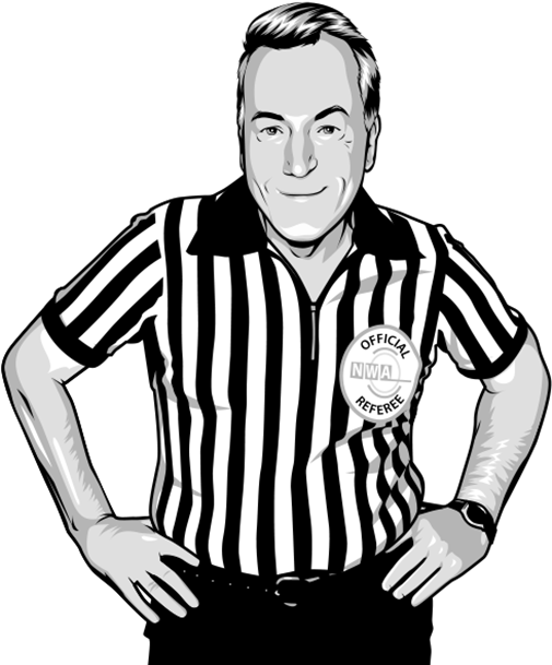 Referee Instructions For - Basketball Official Clipart (581x610), Png Download