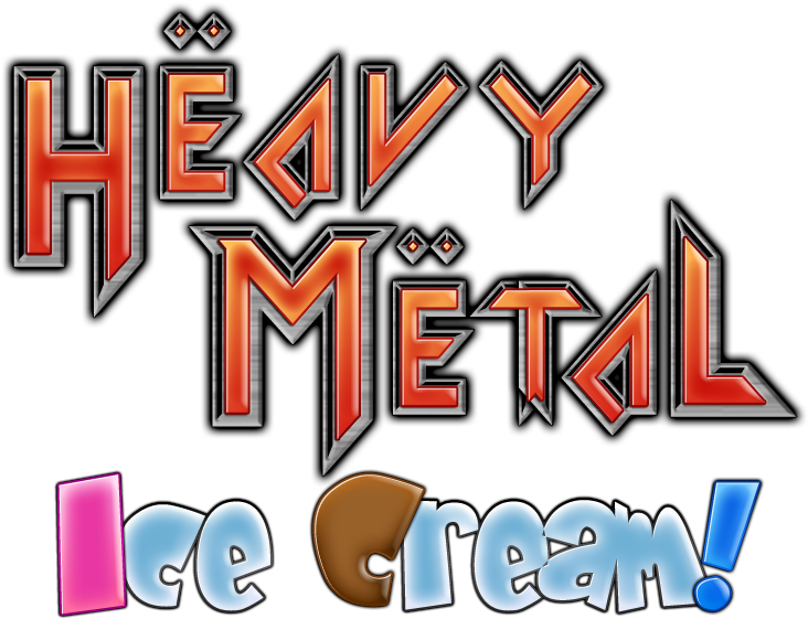 Heavy Metal Ice Cream Logo Clipart (732x561), Png Download