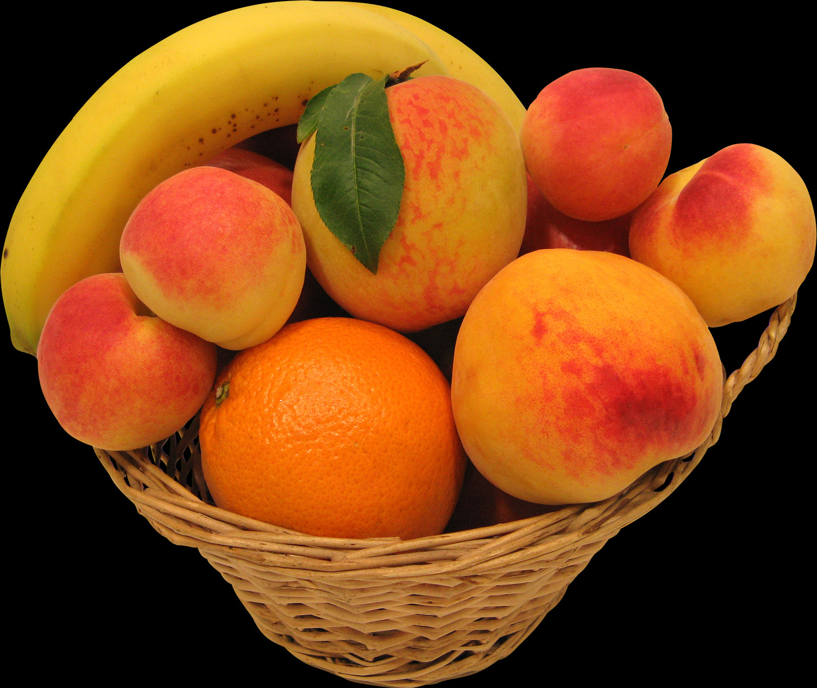 The Peach Is Classified With The Almond In The Subgenus - Cesto Frutta Png Clipart (1600x1346), Png Download