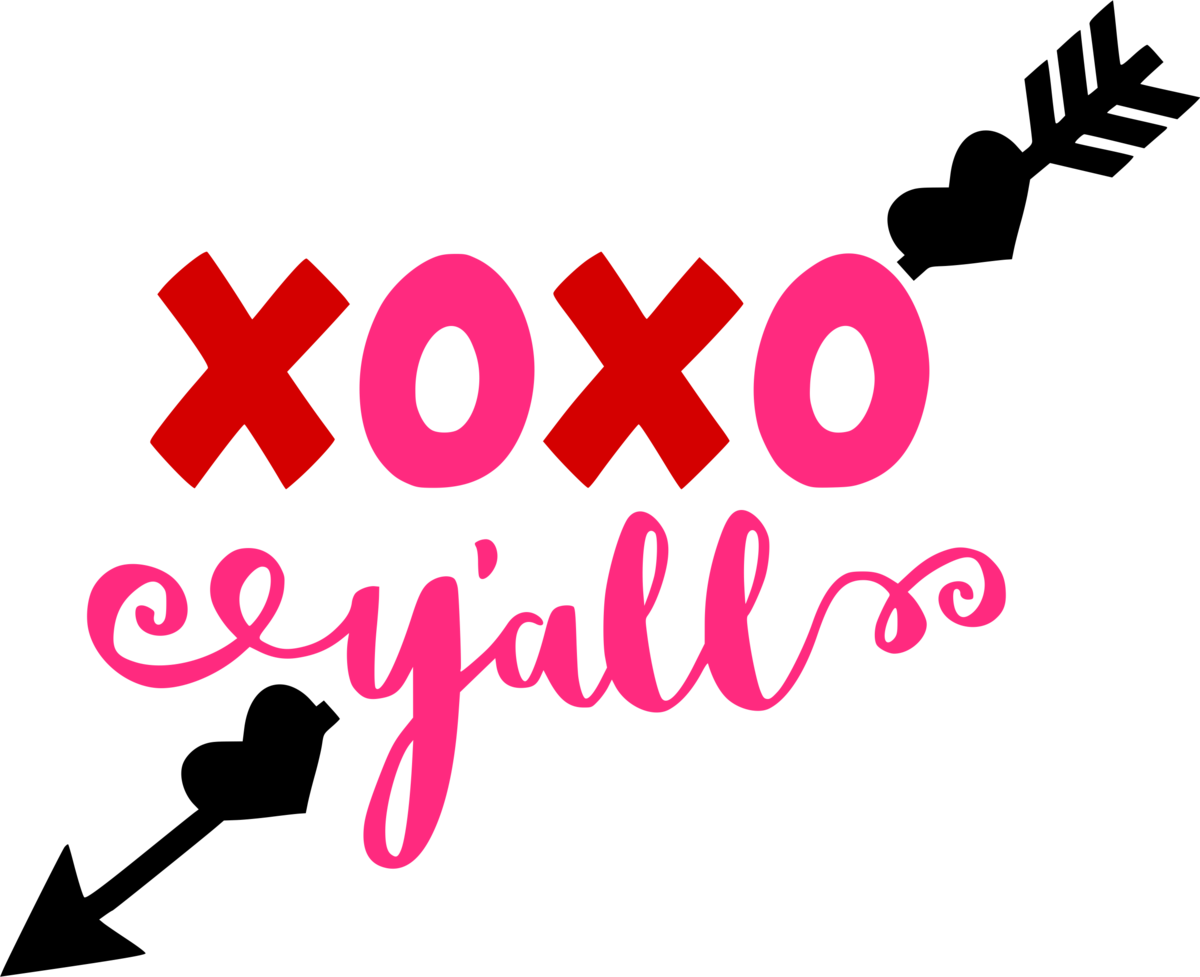 Xoxo Y All Svg Clipart (1200x977), Png Download.