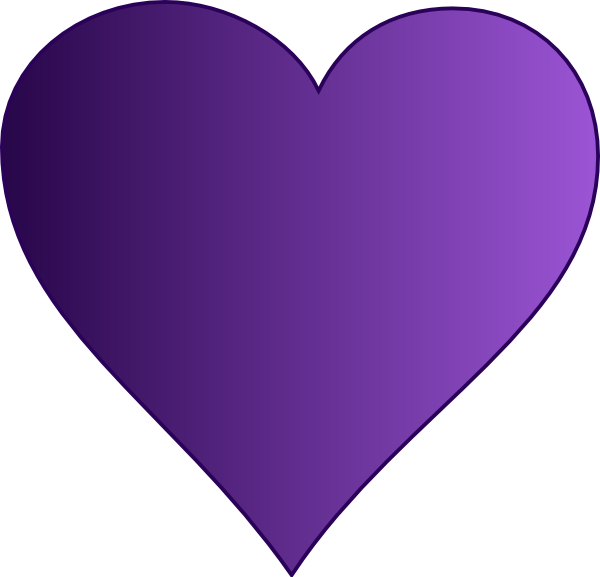 Purple Heart Clip Art At Clker Com - Purple Heart Clip Art - Png Download (600x577), Png Download