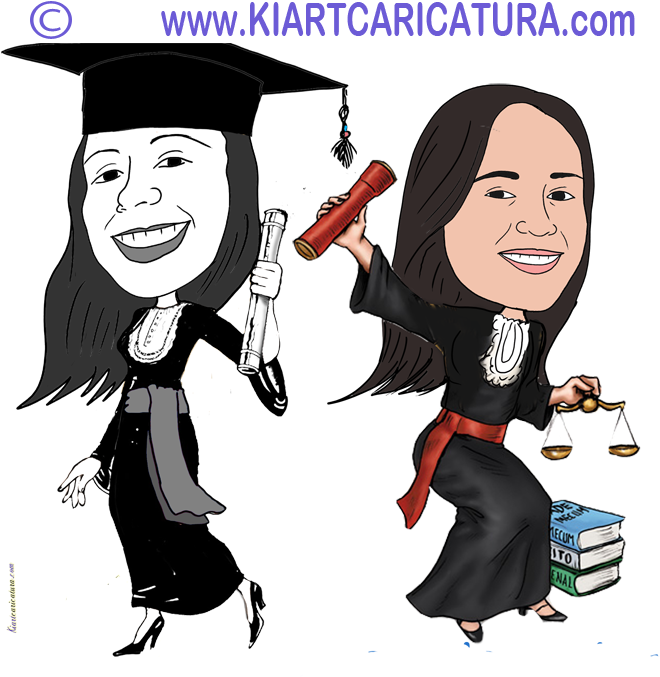 Caricatura De Formatura Modelos - Cartoon Clipart (666x678), Png Download